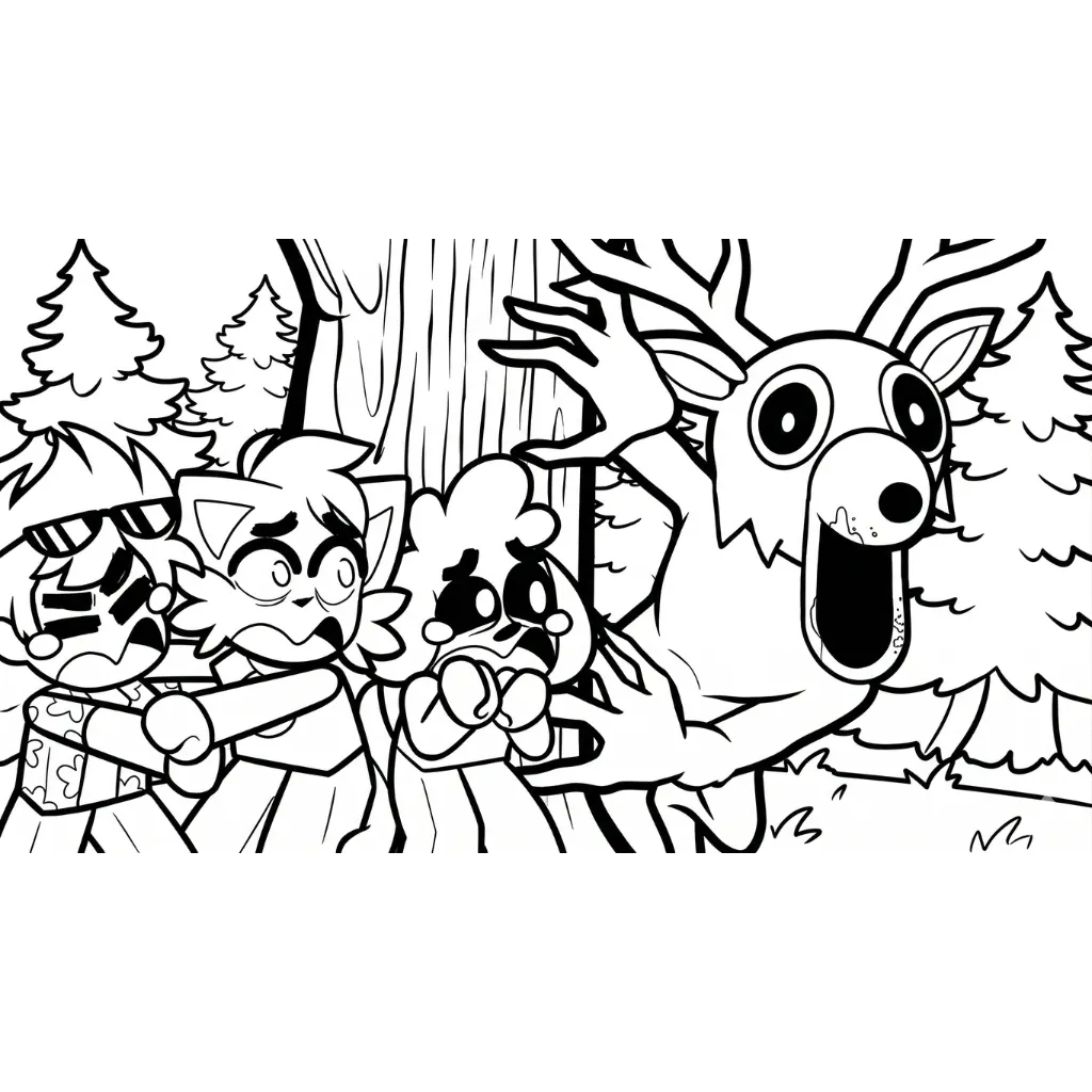 Colección de 99 Noches en el Bosque para colorear