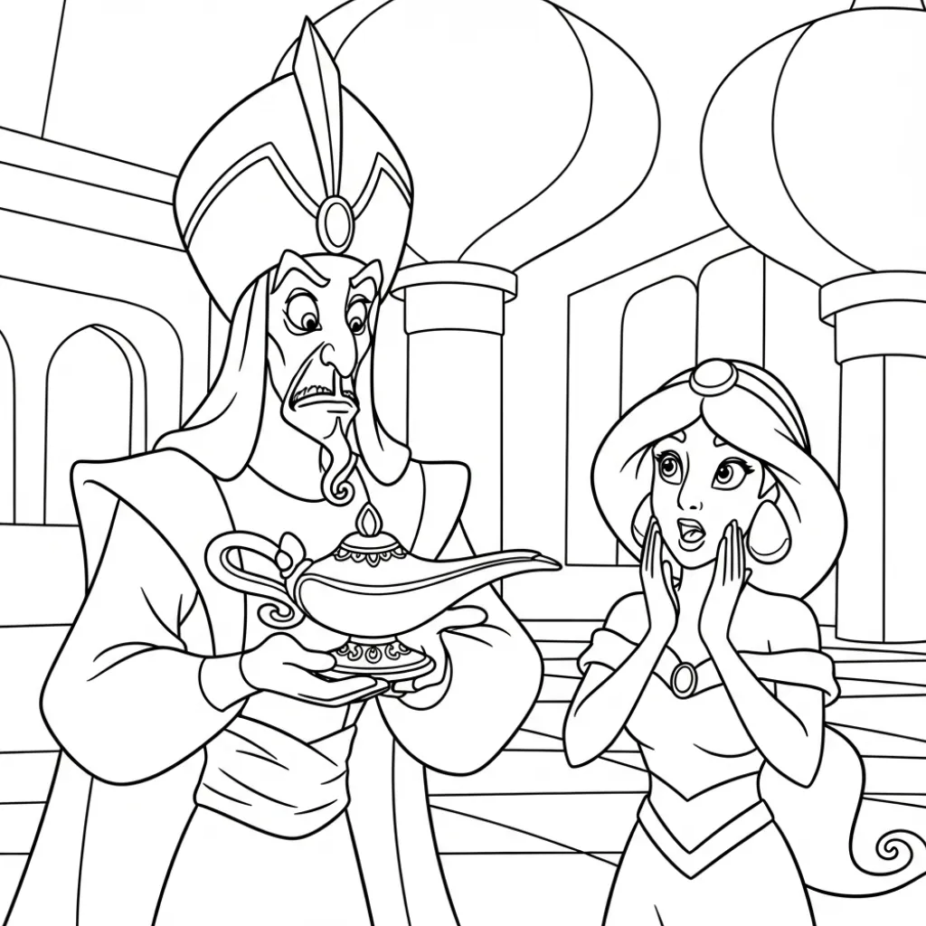 para imprimir Aladdin 24 para colorear gratis