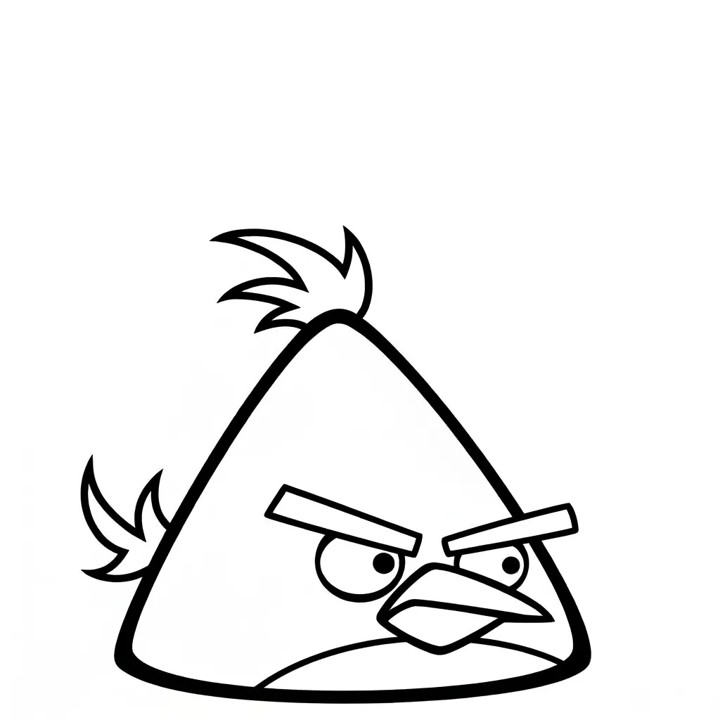 Angry Birds 10 para colorear para niños para imprimir