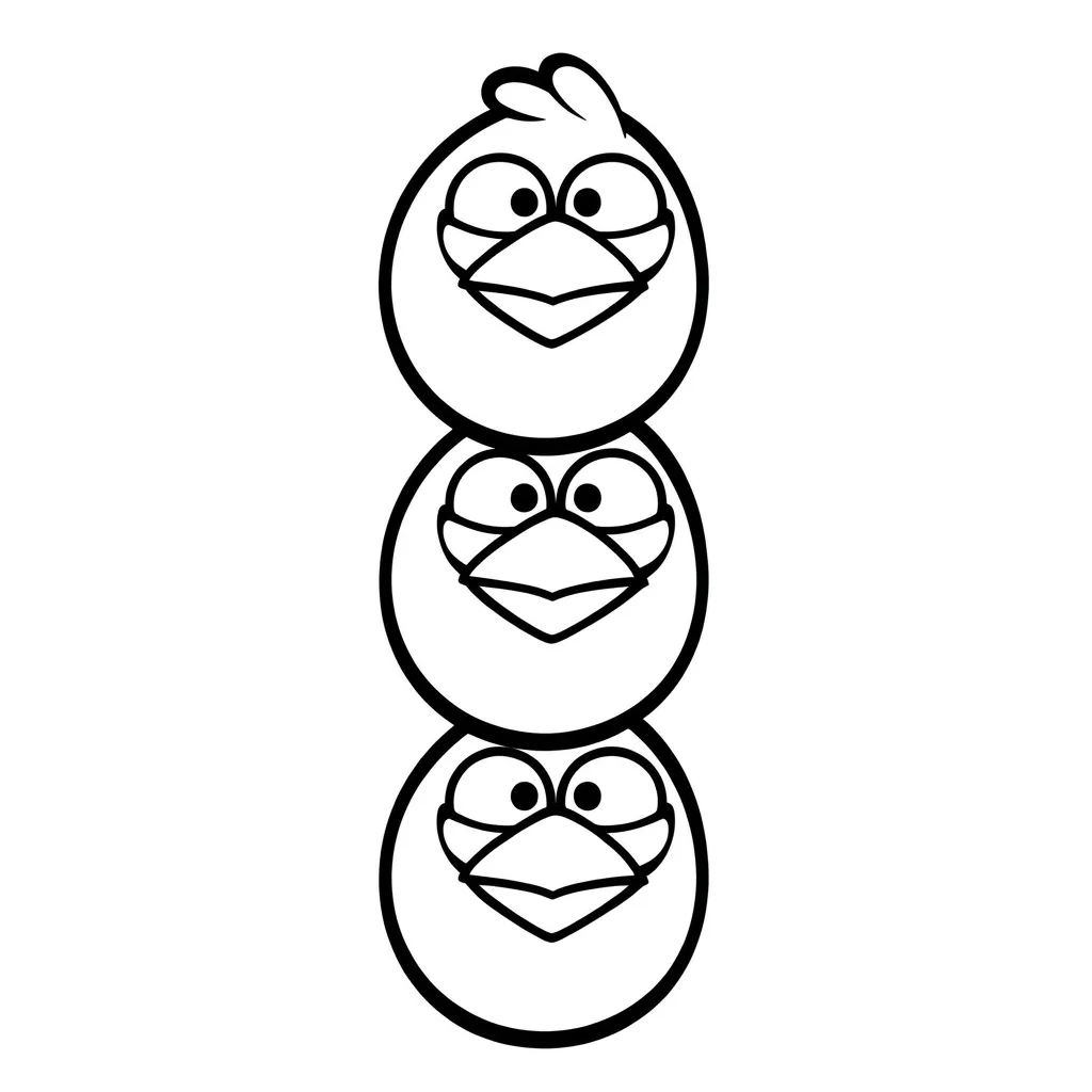 Angry Birds 11 para colorear para imprimir