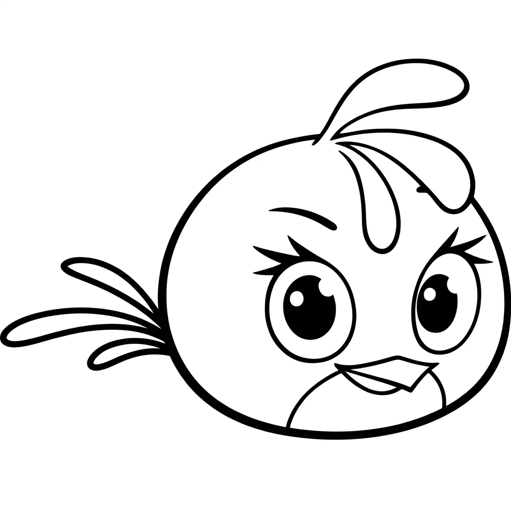 Angry Birds 14 para colorear para niño para imprimir gratis