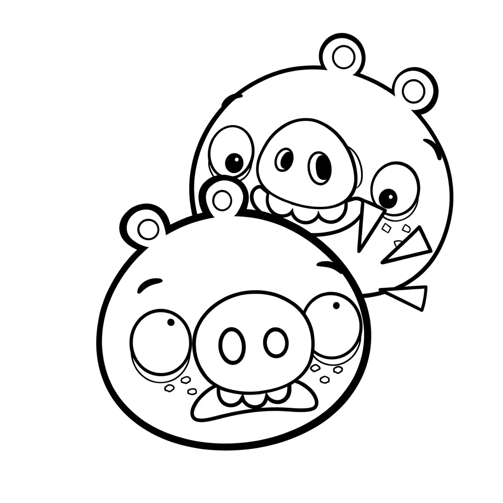 Colección de Angry Birds para colorear