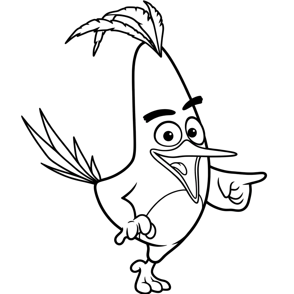 Angry Birds 3 para colorear para imprimir pdf gratis