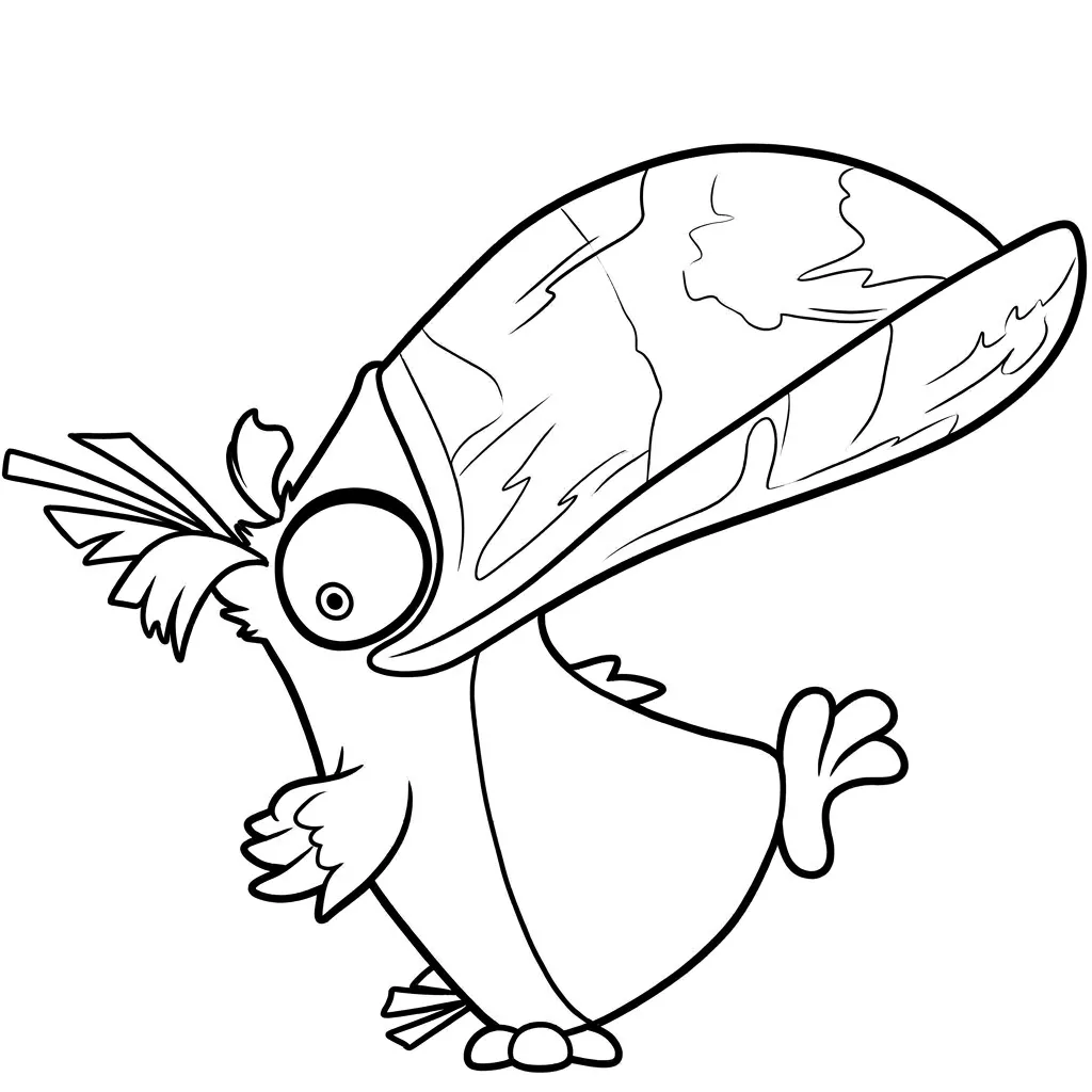 Angry Birds 8 para colorear para niño de 8 años