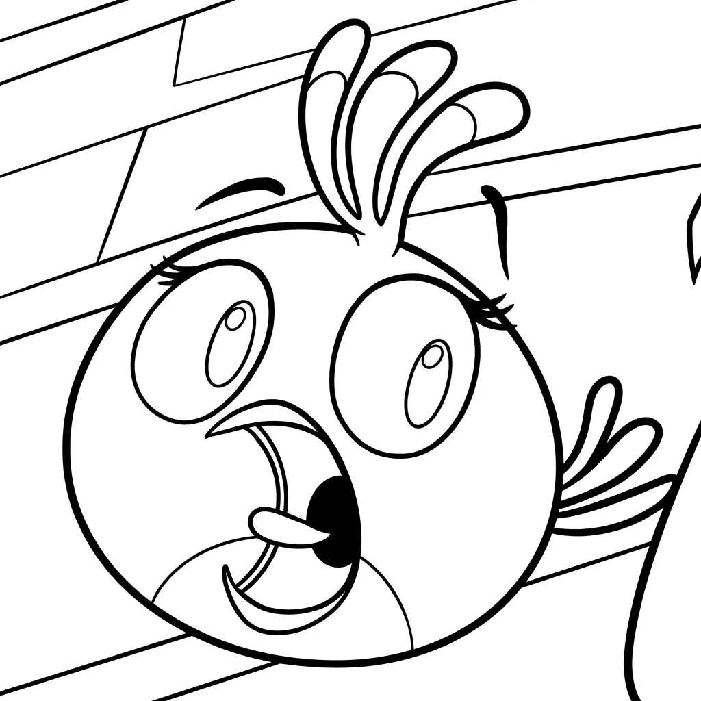 Angry Birds Stella 13 para dibujar en línea