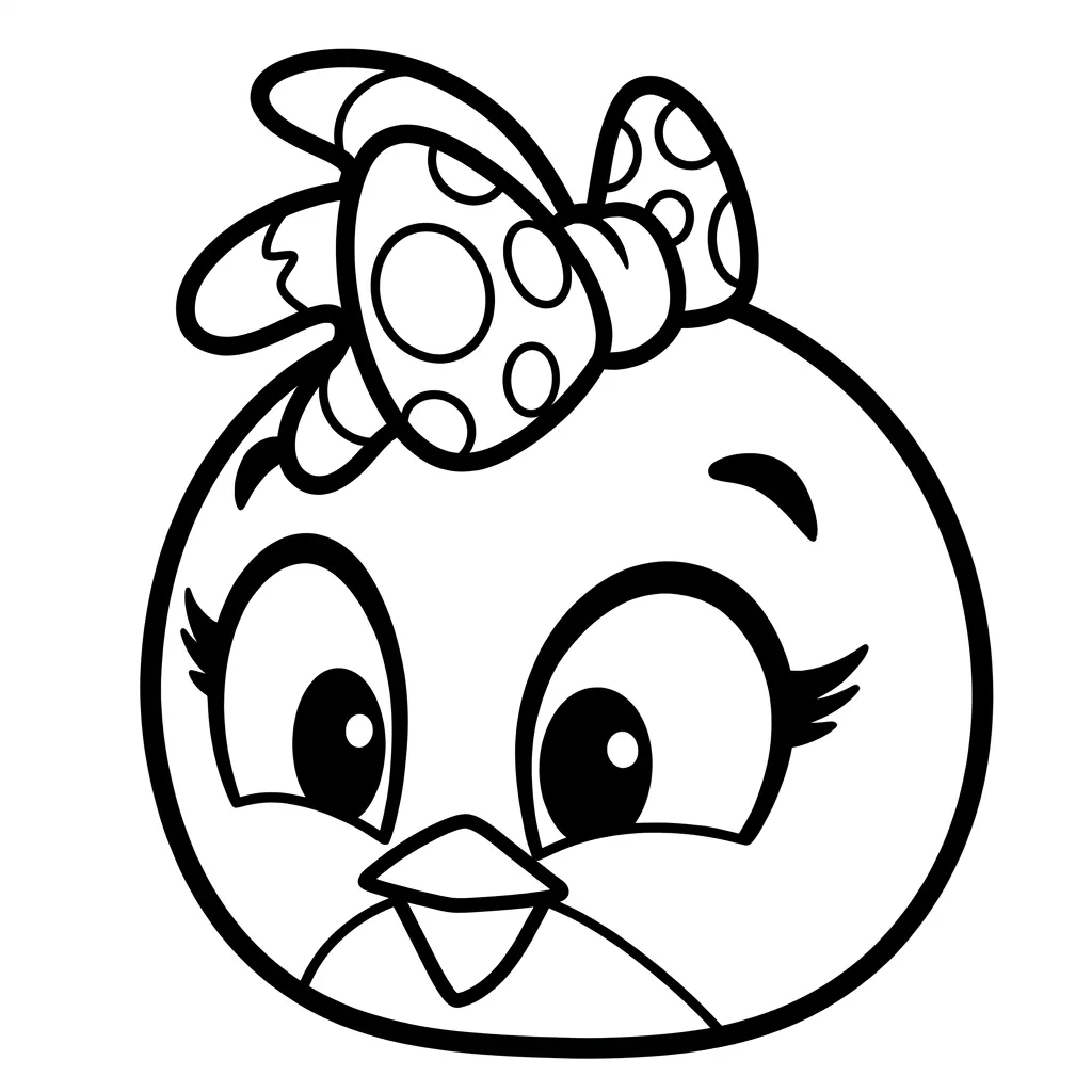 Angry Birds Stella 17 para colorear para imprimir para niño de 12 años