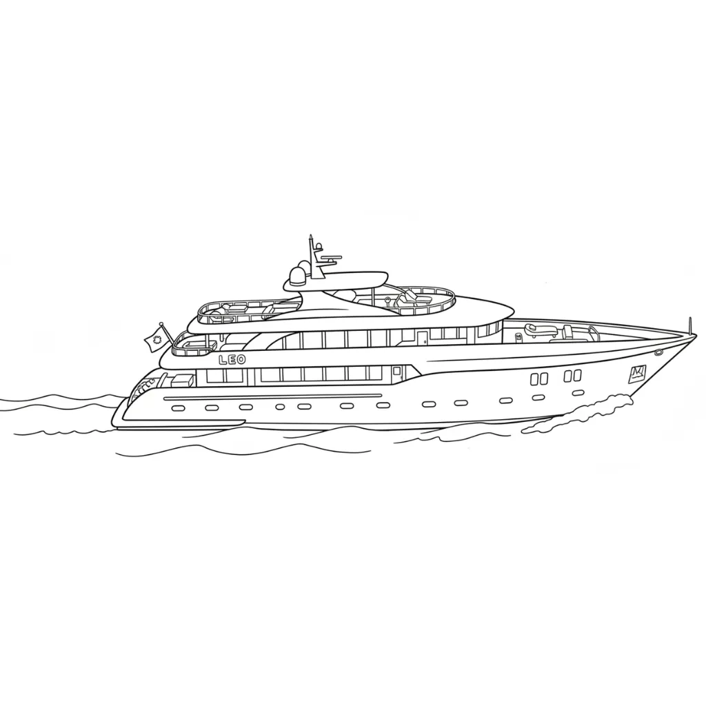 Barcos2 para colorear para imprimir para niño de 6 años