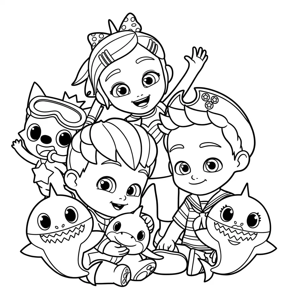 Colección de Bebefinn para colorear