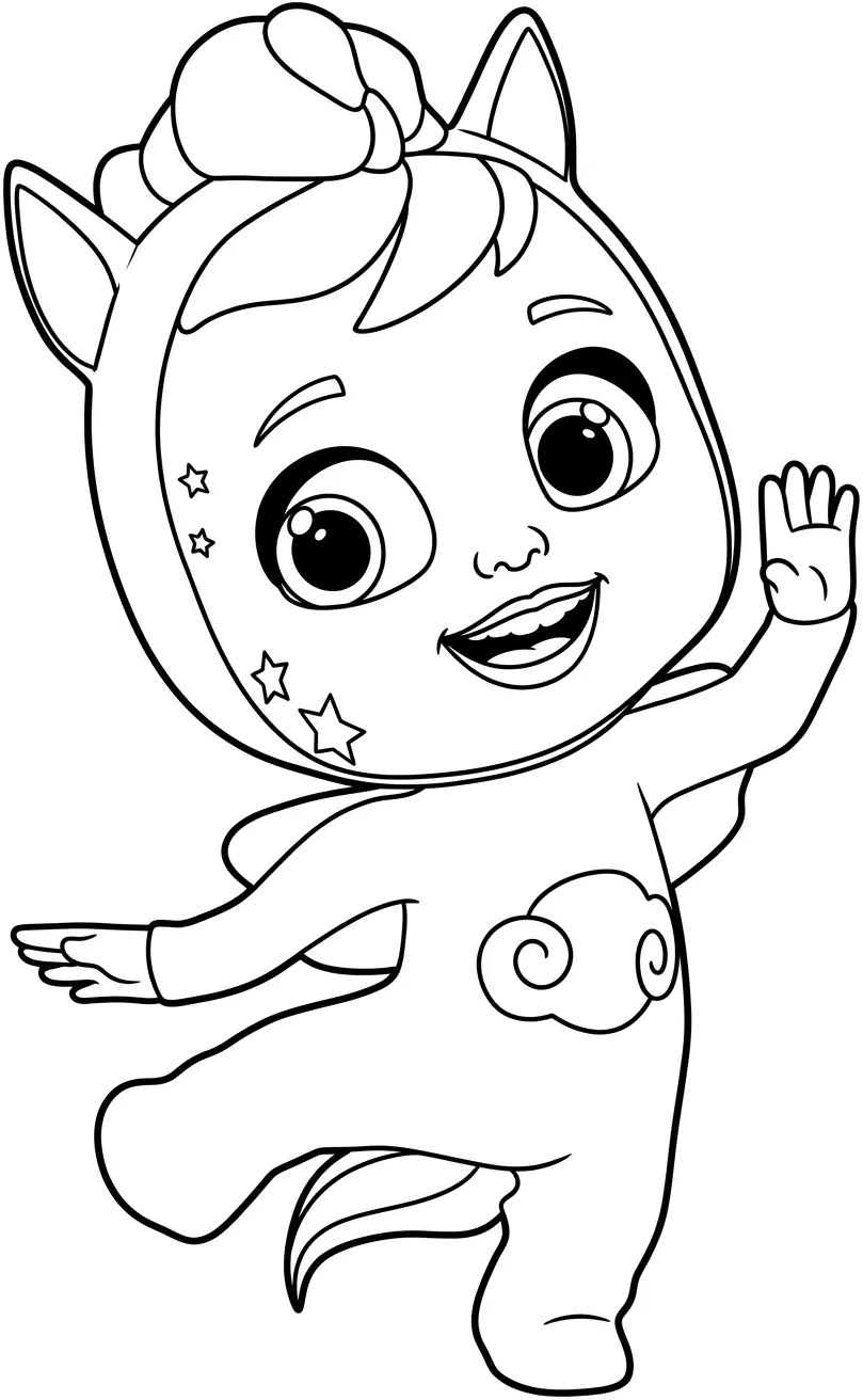 imprimir Bebés Llorones 1 para colorear