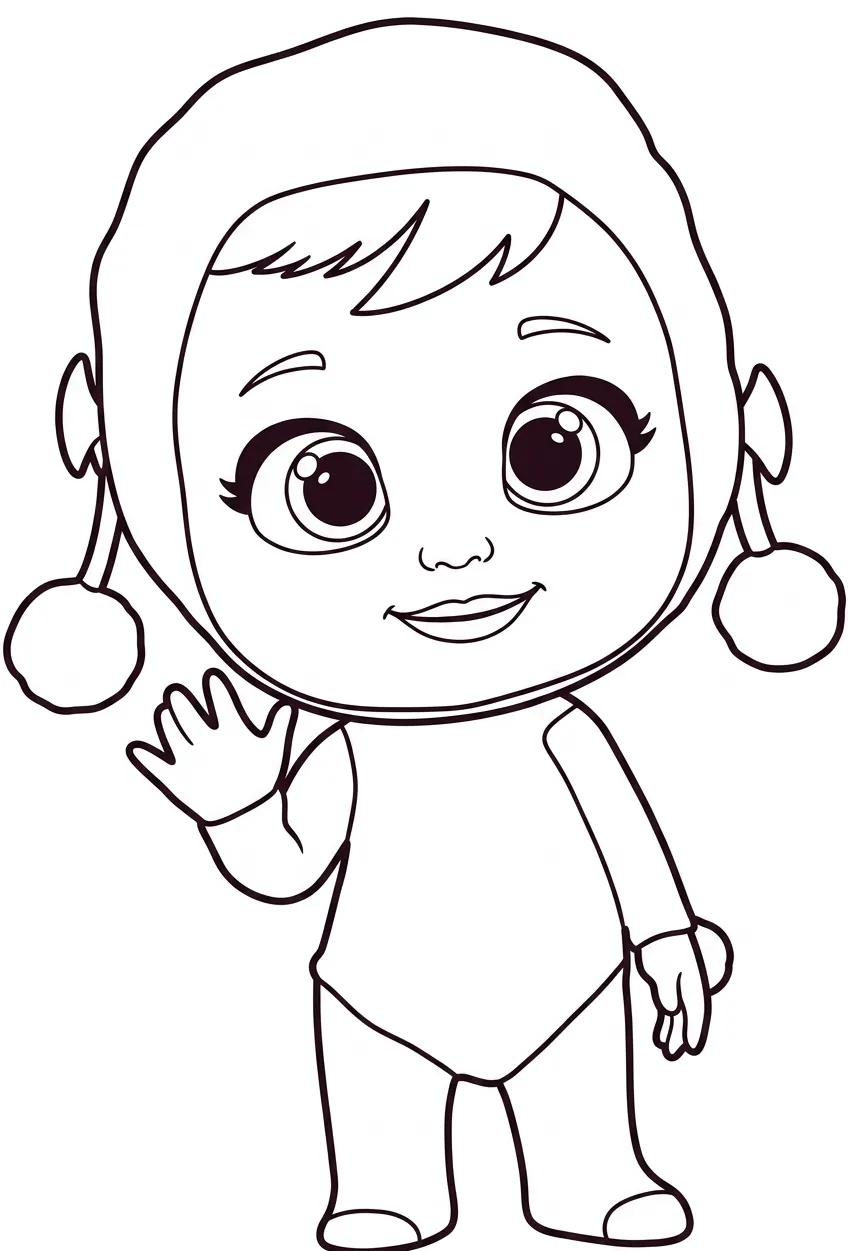 Bebés Llorones 12 para colorear en línea