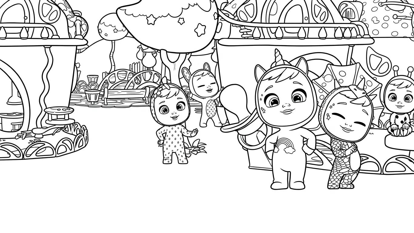 Bebés Llorones 15 para colorear para imprimir gratis pdf