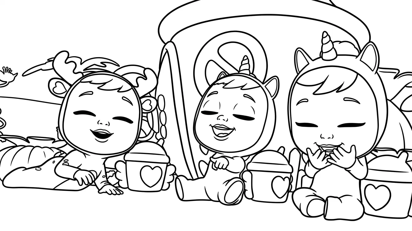 Bebés Llorones 28 para colorear para imprimir pdf gratis