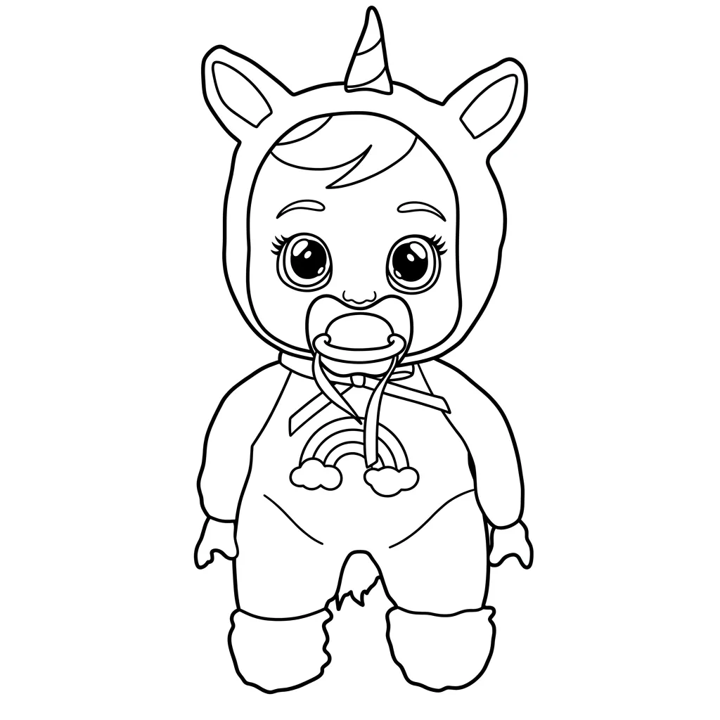 Bebés Llorones 3 para colorear para imprimir gratis