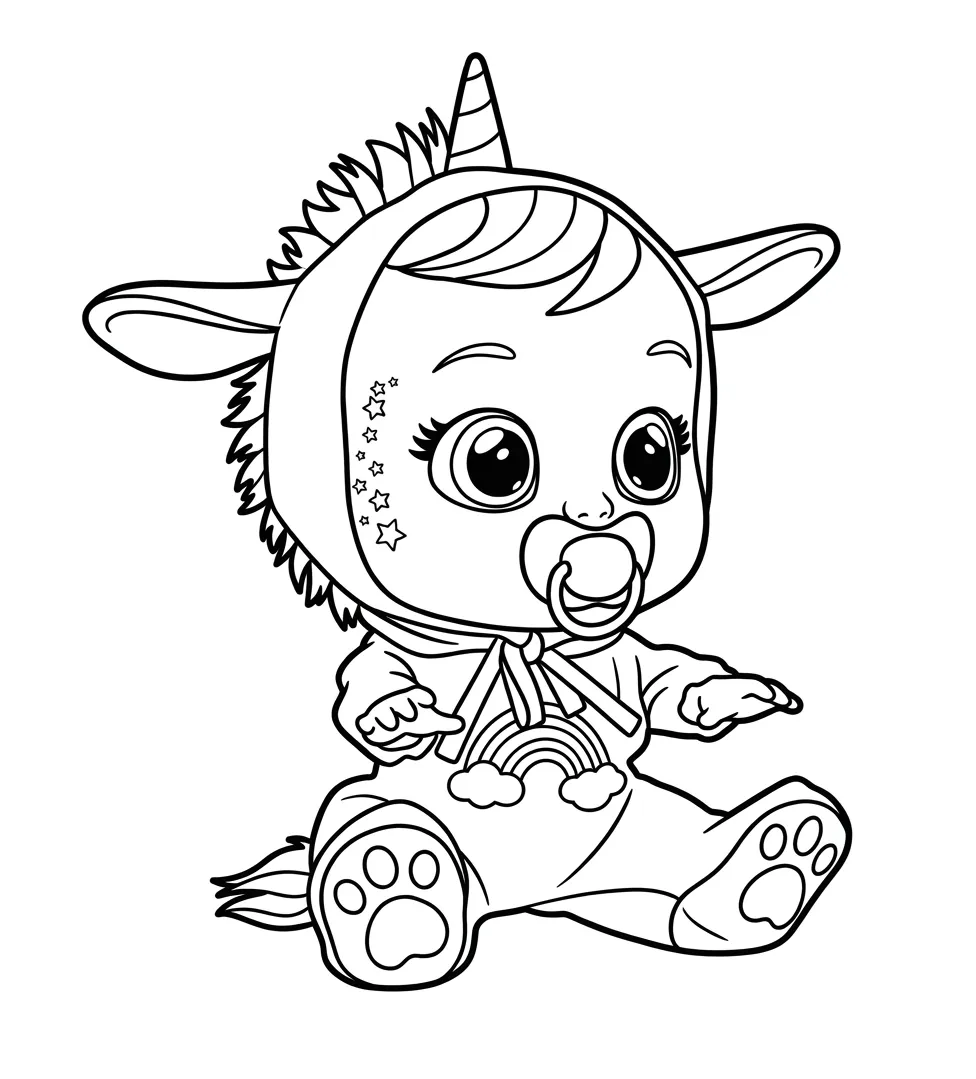 Colección de Bebés Llorones para colorear