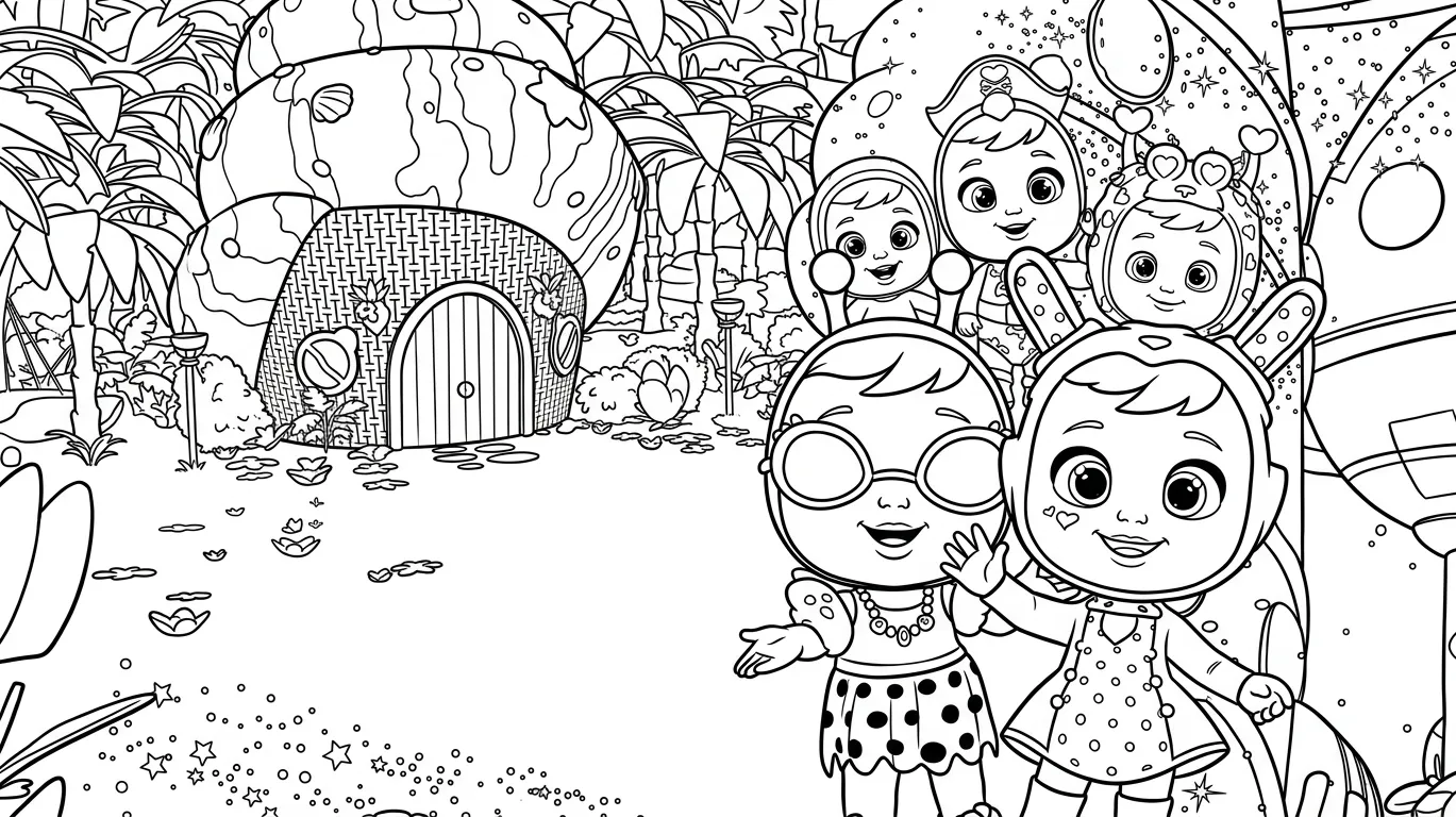 Bebés Llorones 6 para colorear para bebé para imprimir