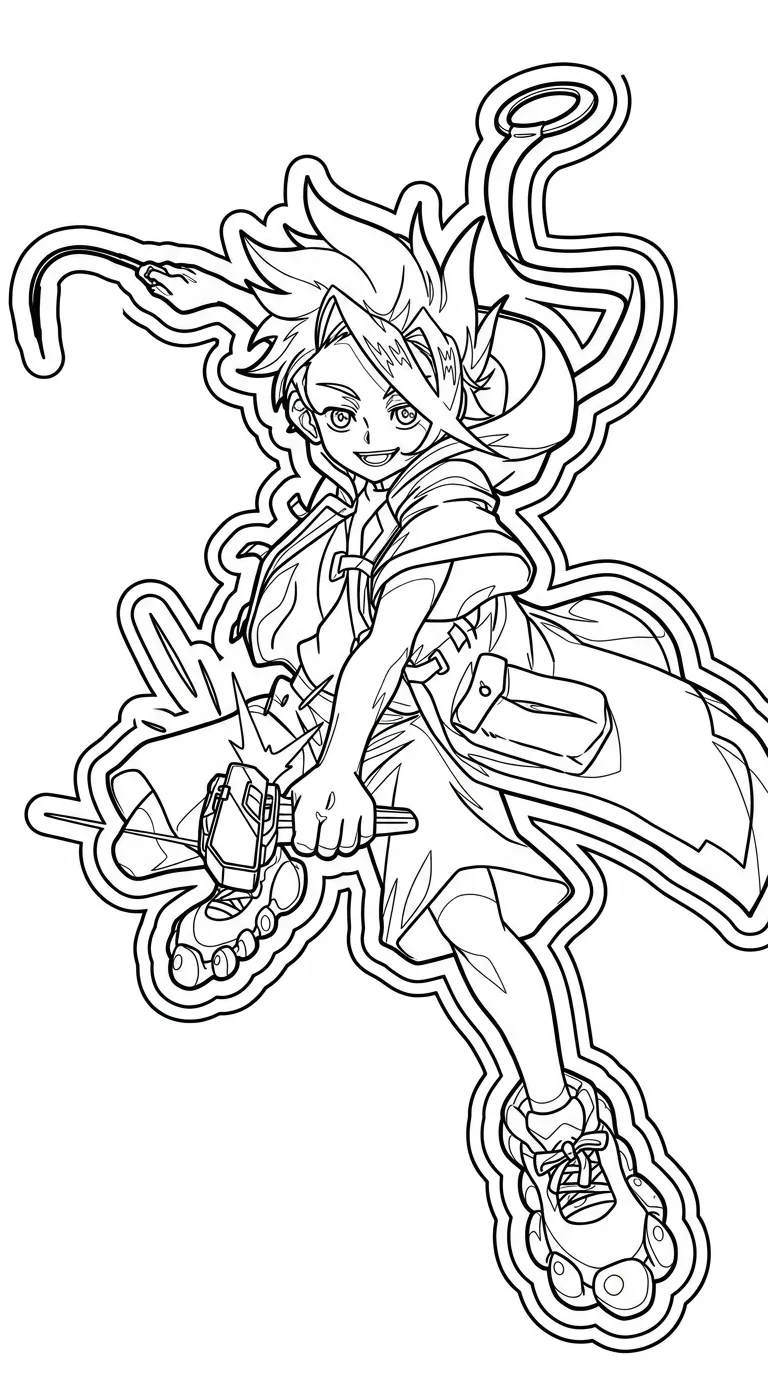BeyBlade 1 para colorear para imprimir