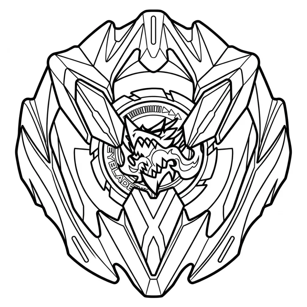 BeyBlade 10 para colorear para imprimir gratis