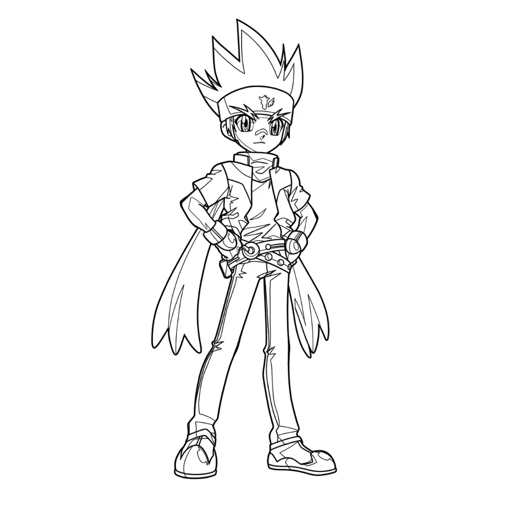 BeyBlade 15 para colorear para imprimir pdf gratis
