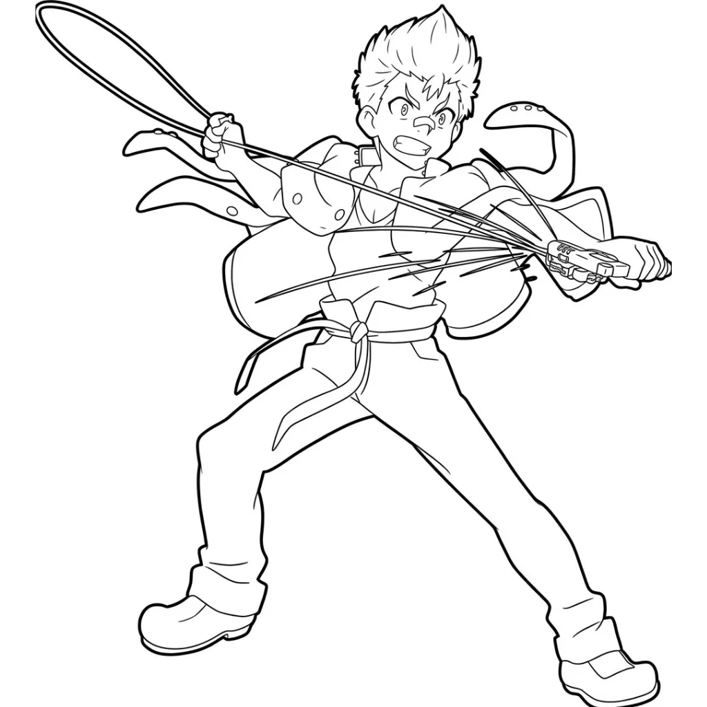 BeyBlade 17 para colorear para imprimir para niños