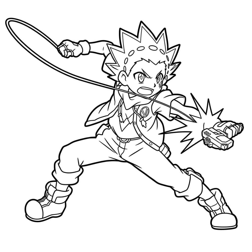 BeyBlade 23 para colorear para imprimir gratis