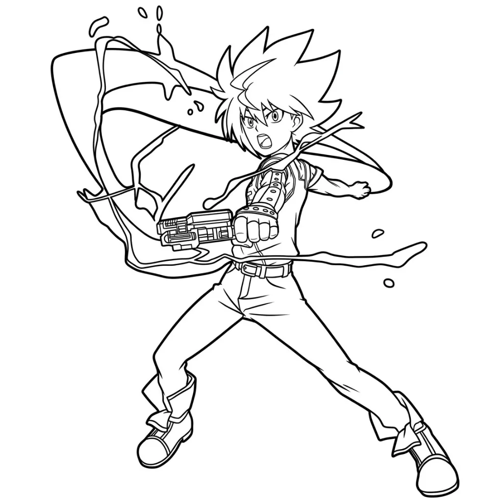 BeyBlade 25 para colorear y aprendizaje