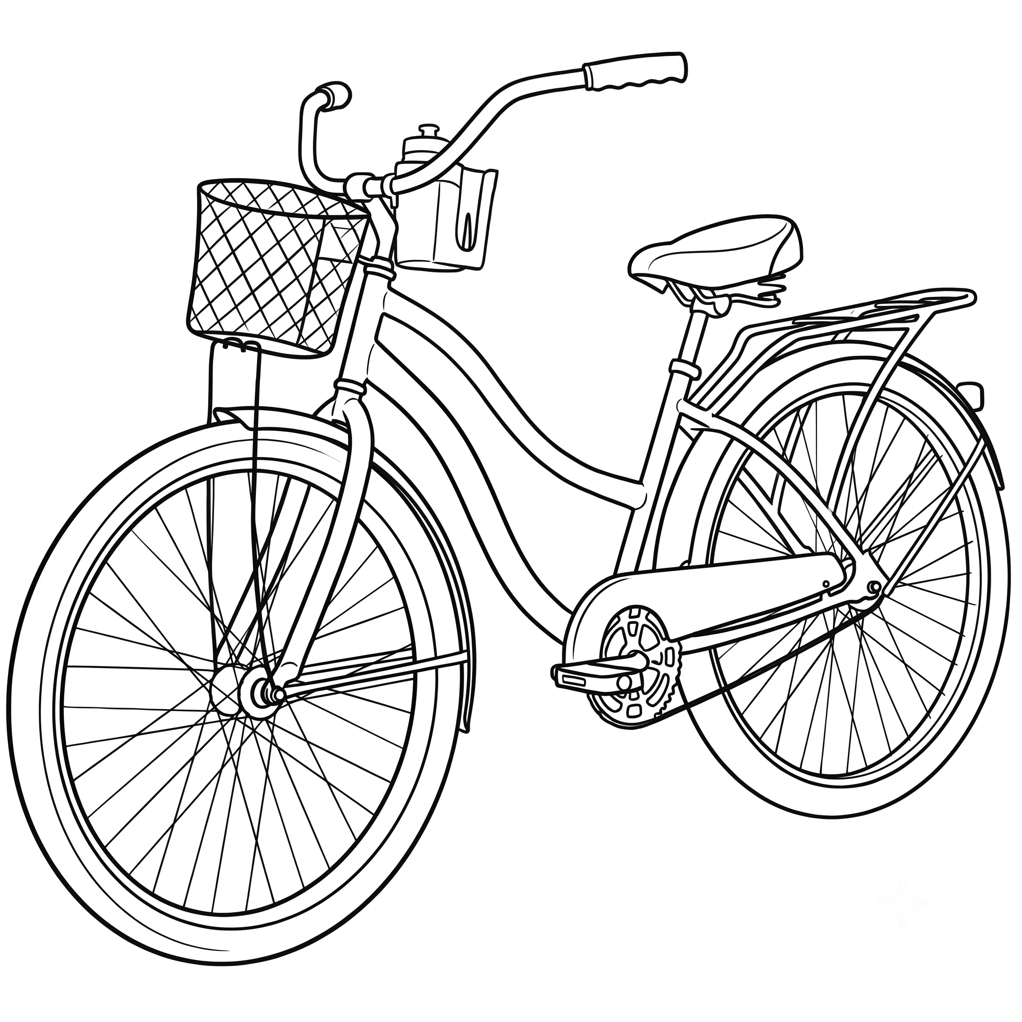 Bicicleta 11 para colorear para imprimir para niño de 9 años