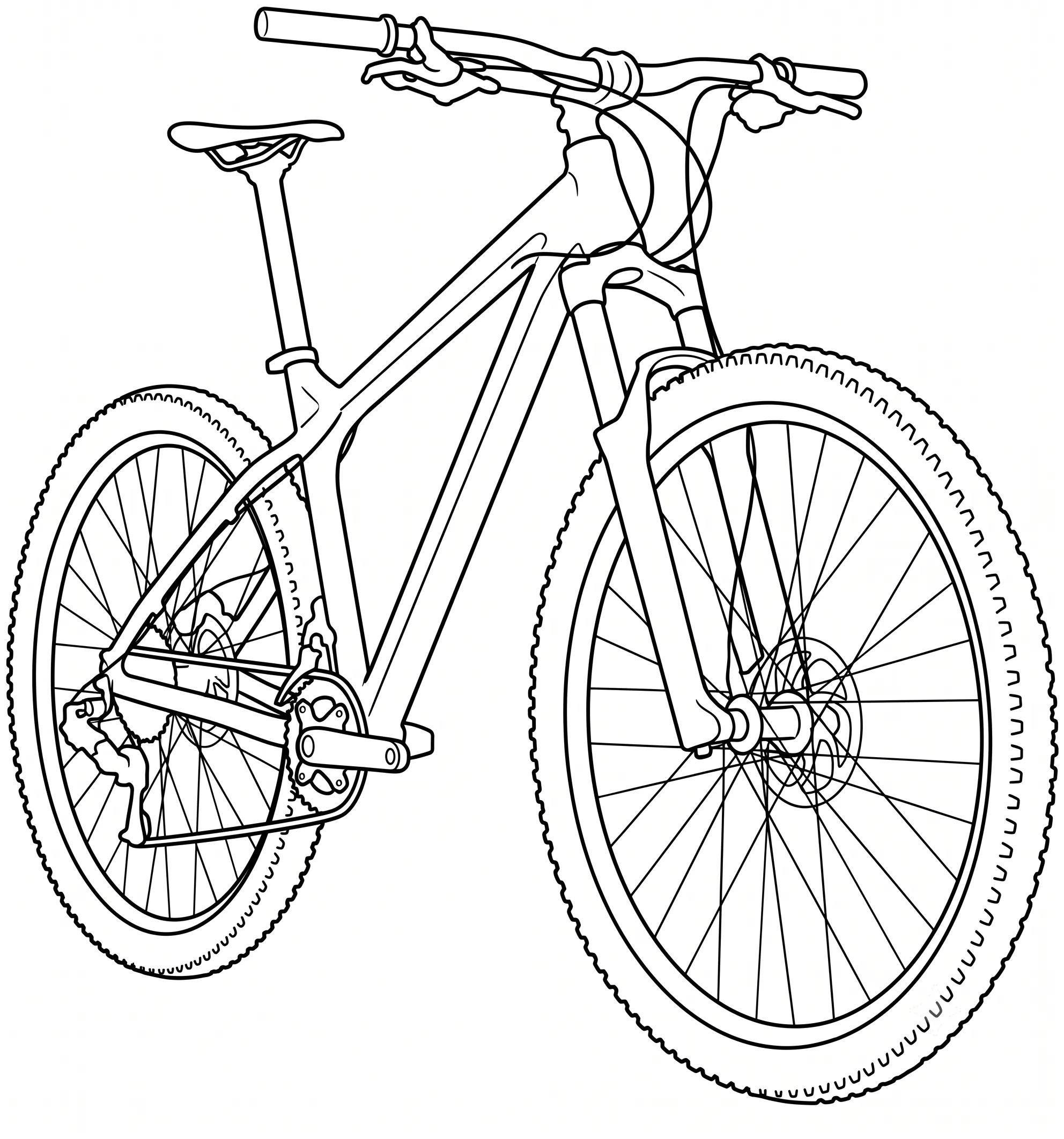 Bicicleta 14 para colorear y recortar para imprimir gratis