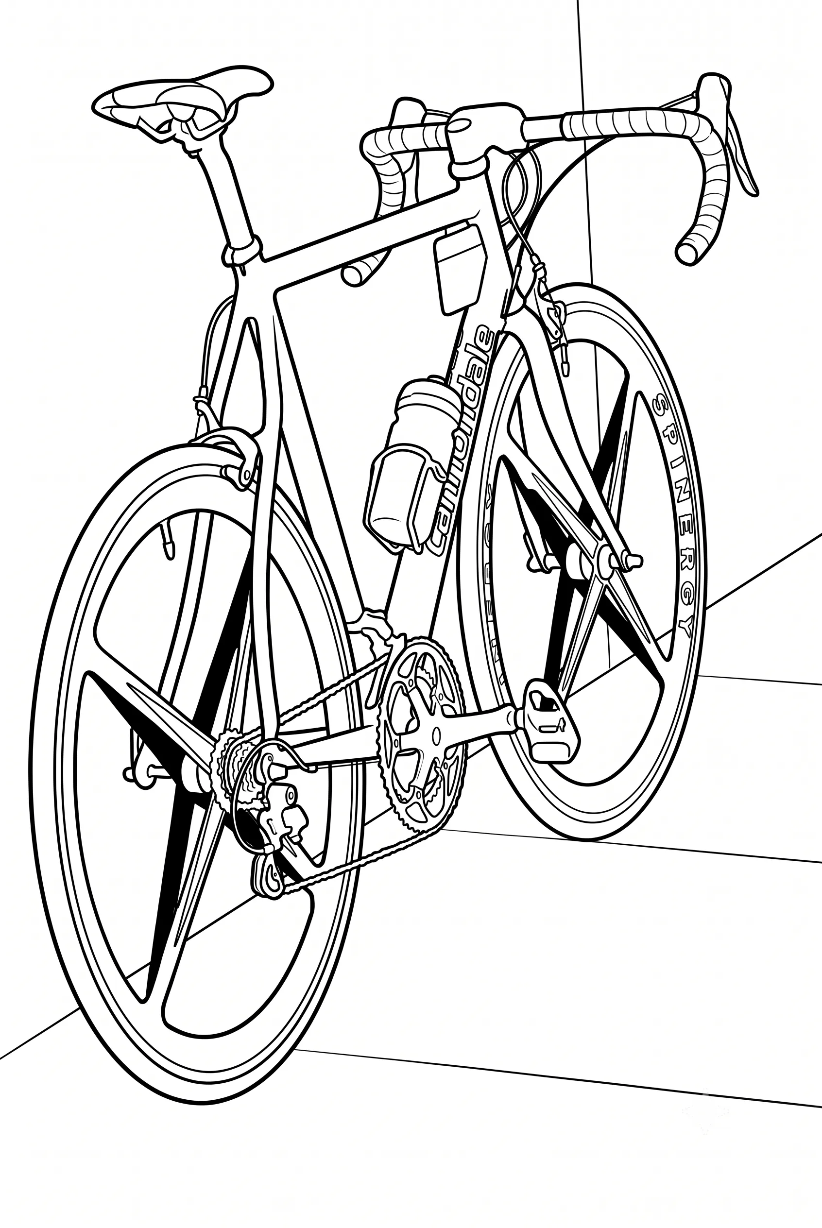 Bicicleta 7 para colorear y dibujos