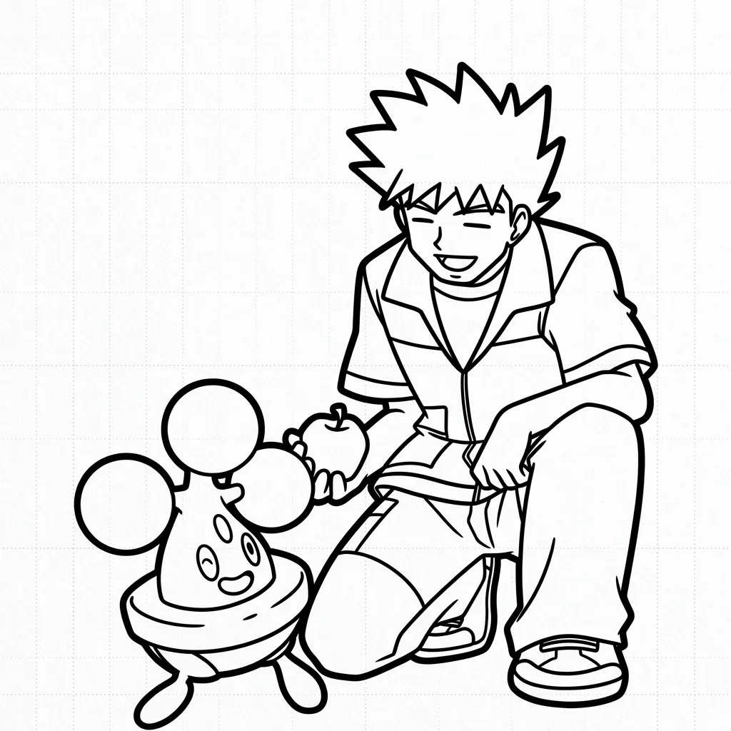 Brock 11 para colorear para imprimir gratis