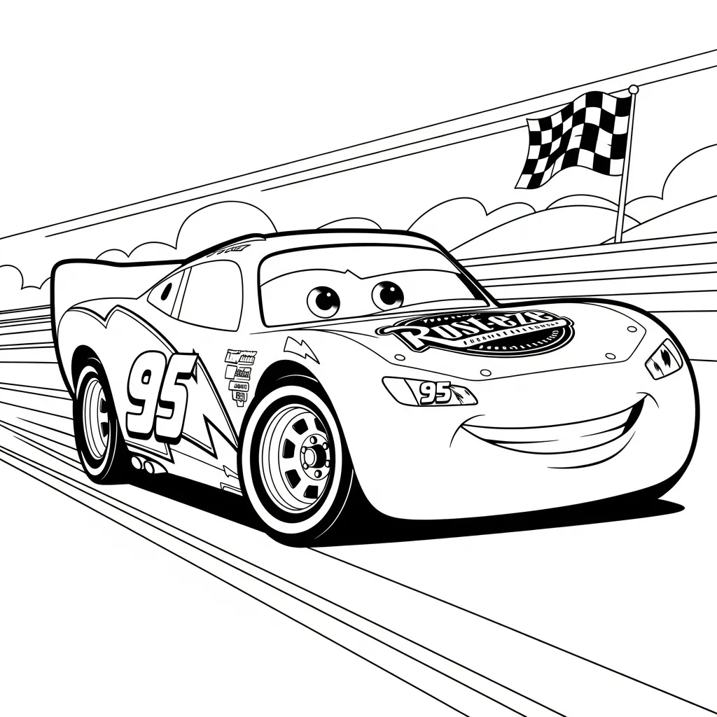 para imprimir Cars Para Colorear para colorear gratis