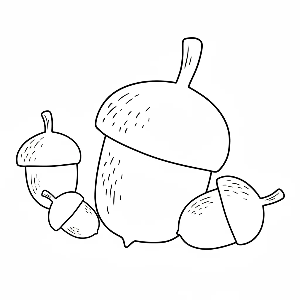 Castañas10 para colorear y dibujos