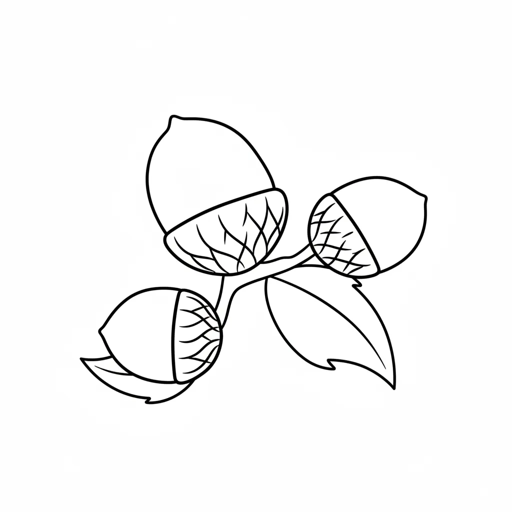 Castañas4 para dibujar e imprimir