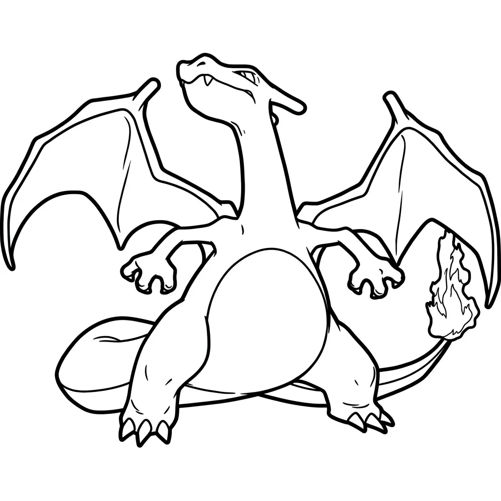 imagen de Charizard 16 para colorear para niño