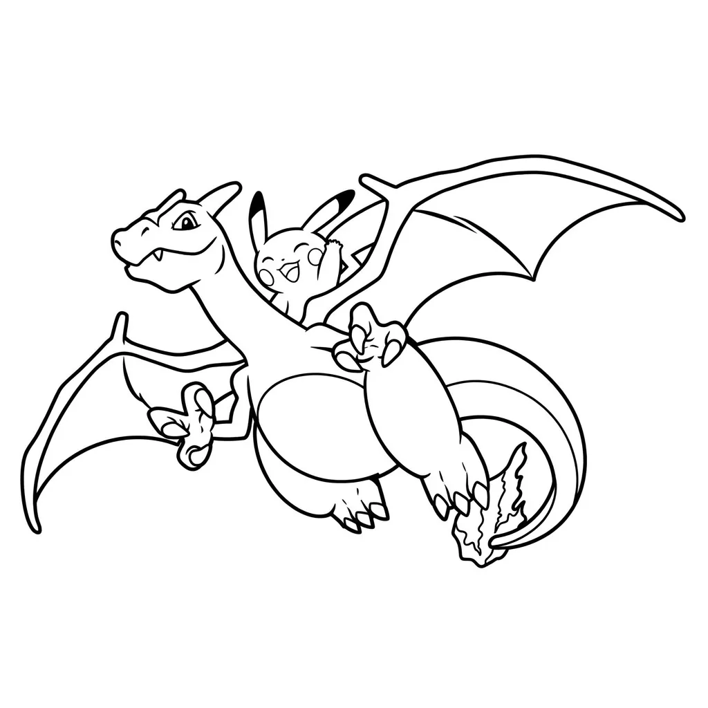 imagen de Charizard 6 para colorear para niño