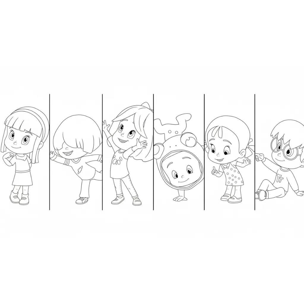 Cleo y Cuquín10 para colorear para imprimir pdf gratis