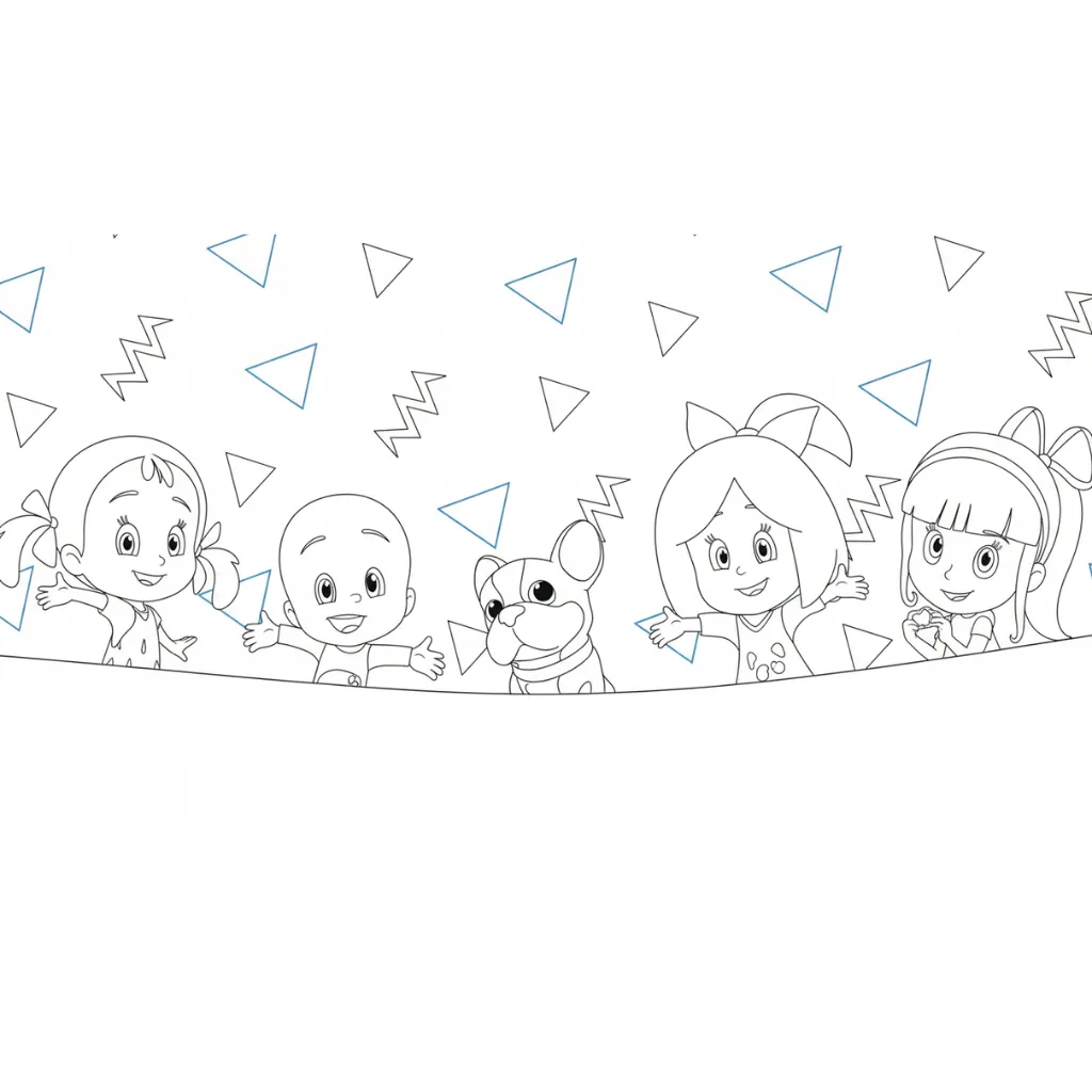 imagen para colorear Cleo y Cuquín12 niño