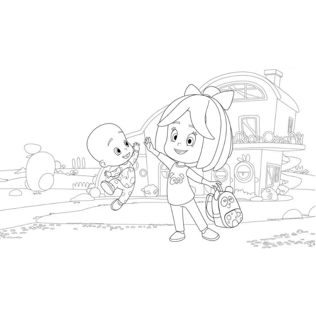 Cleo y Cuquín14 para colorear para imprimir