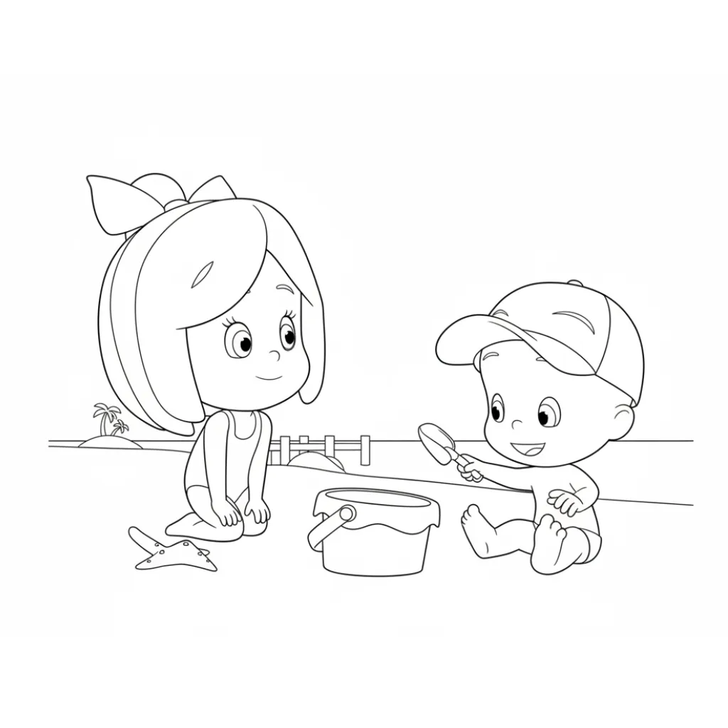Cleo y Cuquín15 para colorear para imprimir