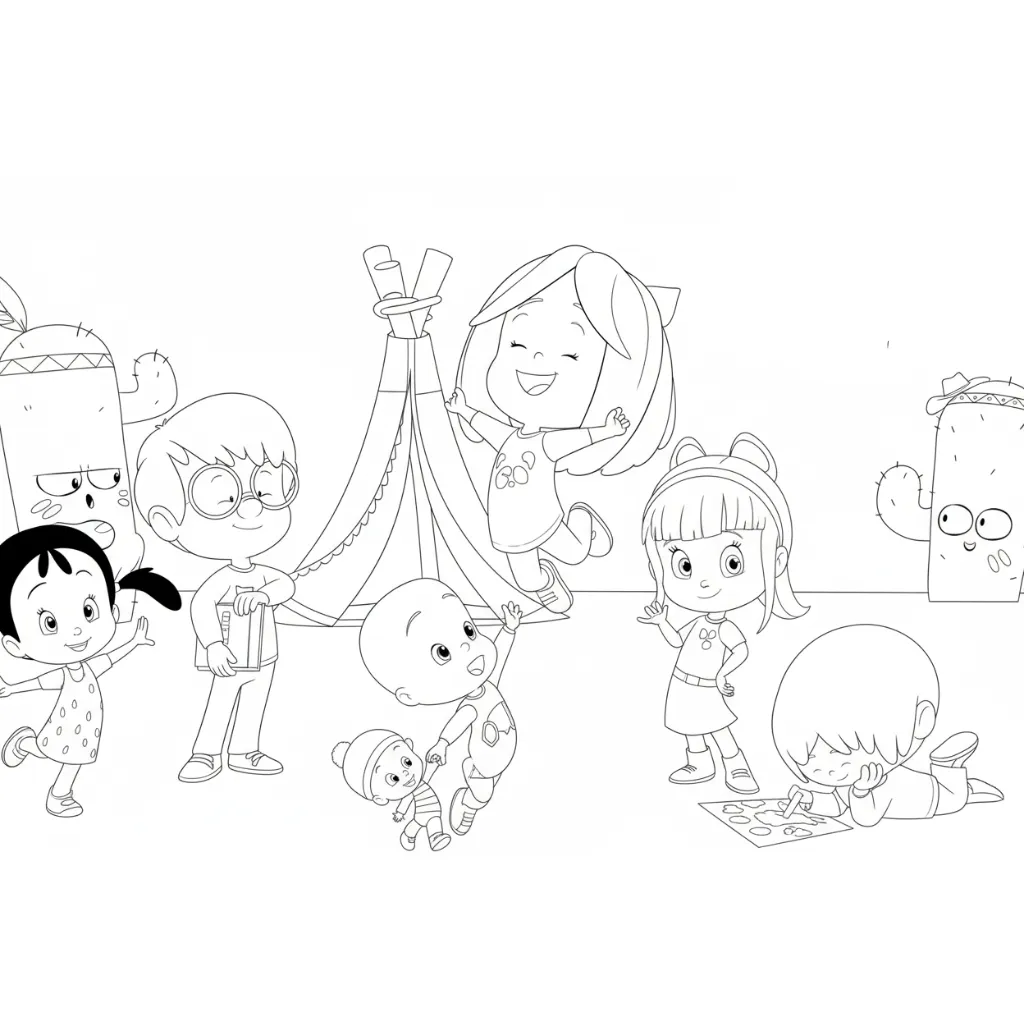 descargar Cleo y Cuquín3 para colorear gratis