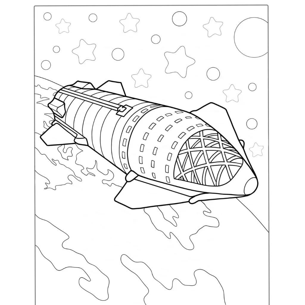 Cohete5 para dibujar e imprimir
