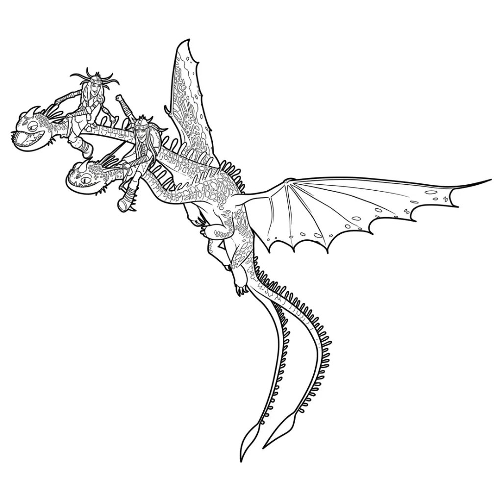 Colección de Cómo Entrenar A Tu Dragón para colorear