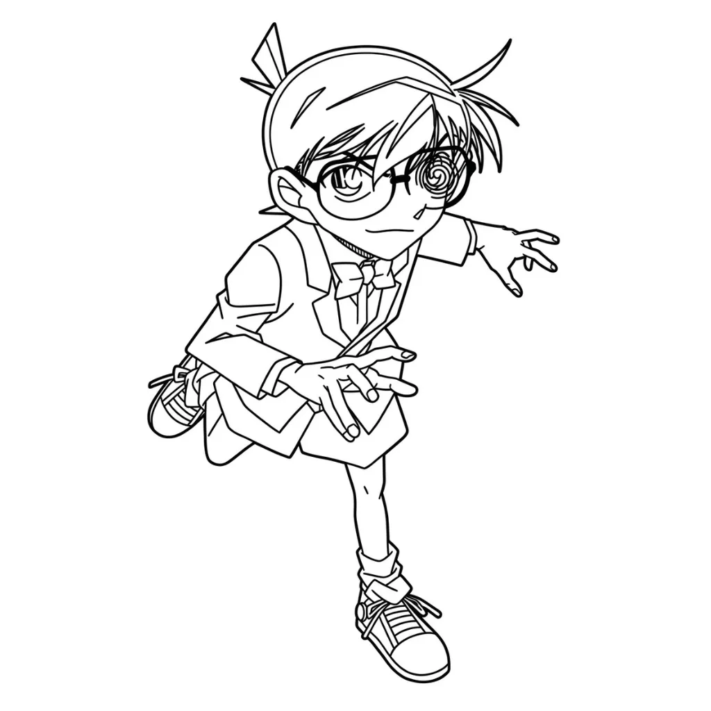 imprimir Conan 19 para colorear para niño