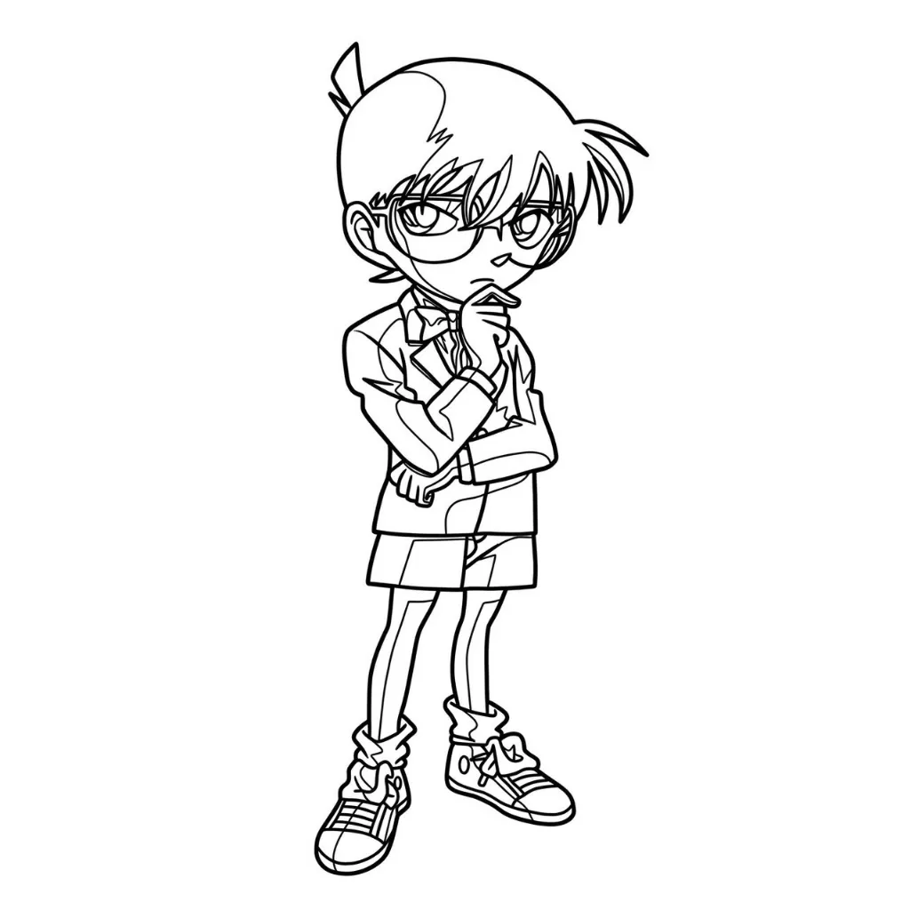 Conan 29 para colorear para niño de 2 años
