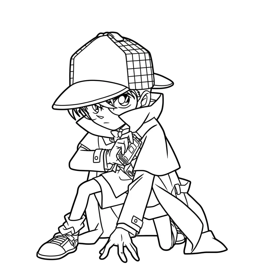 Conan 30 para colorear y recortar