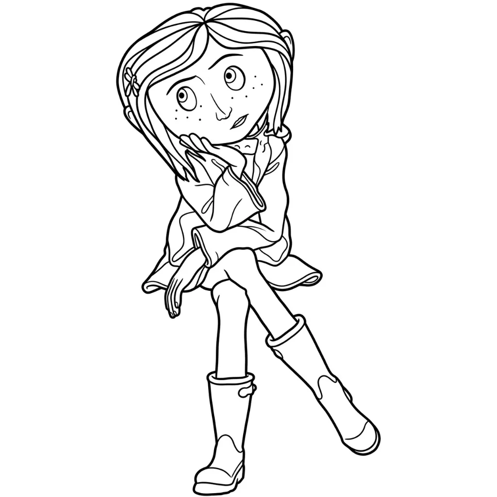 Coraline 18 para colorear en línea