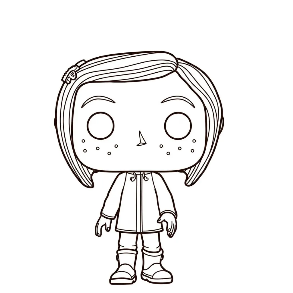 Coraline 8 para colorear y aprendizaje