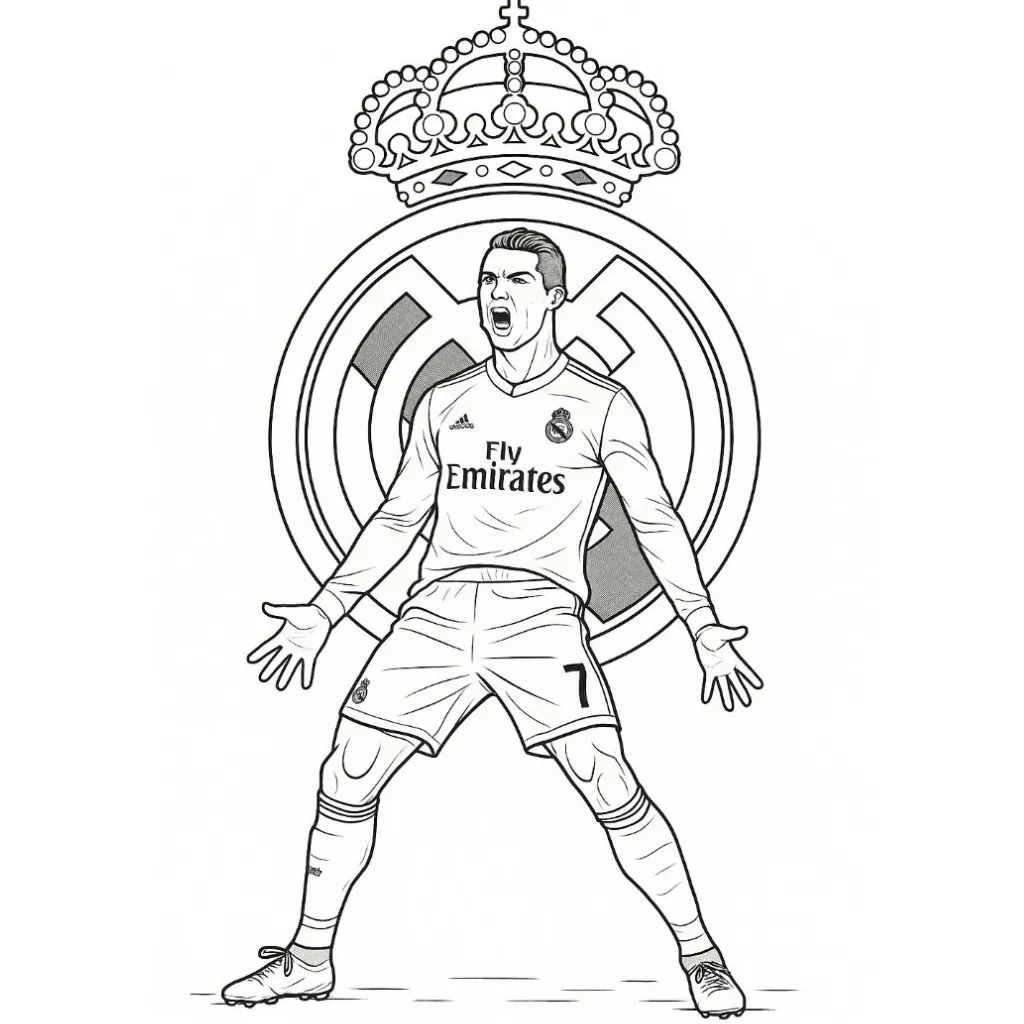 Colección de Cristiano Ronaldo para colorear