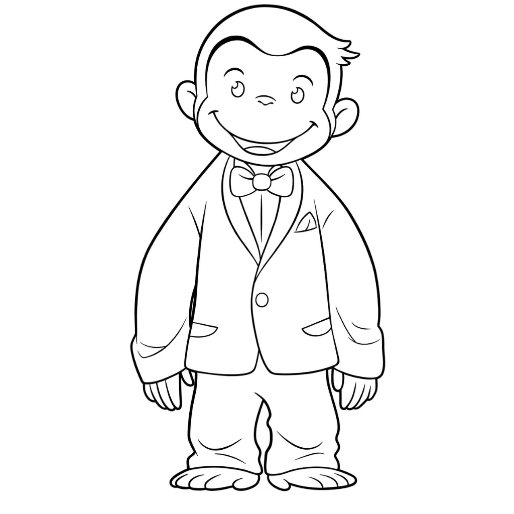 Colección de Curious George para colorear