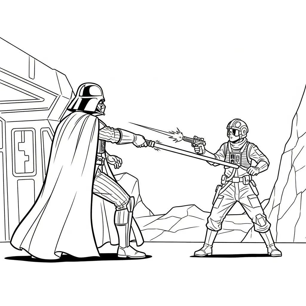 Colección de Darth Vader para colorear