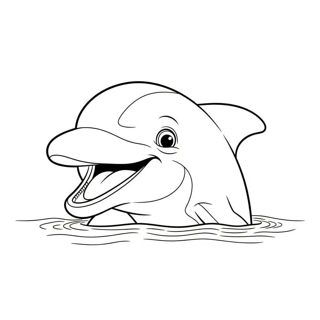 Delfines para colorear para imprimir